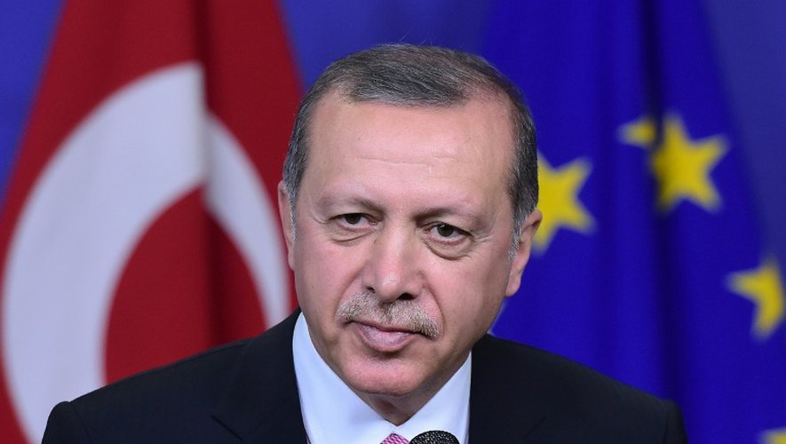 Le président turc Recep Tayyip Erdogan le 5 octobre 2015 à Bruxelles