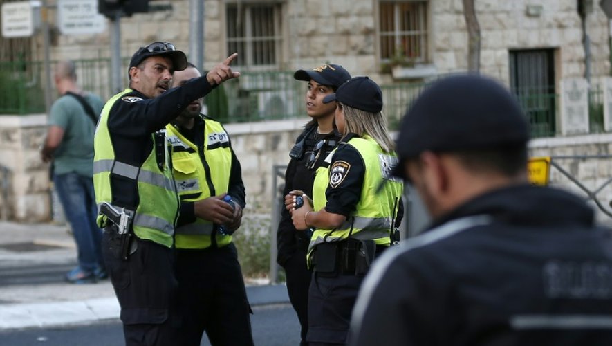 Des policiers israéliens à Jérusalem le 30 juillet 2015