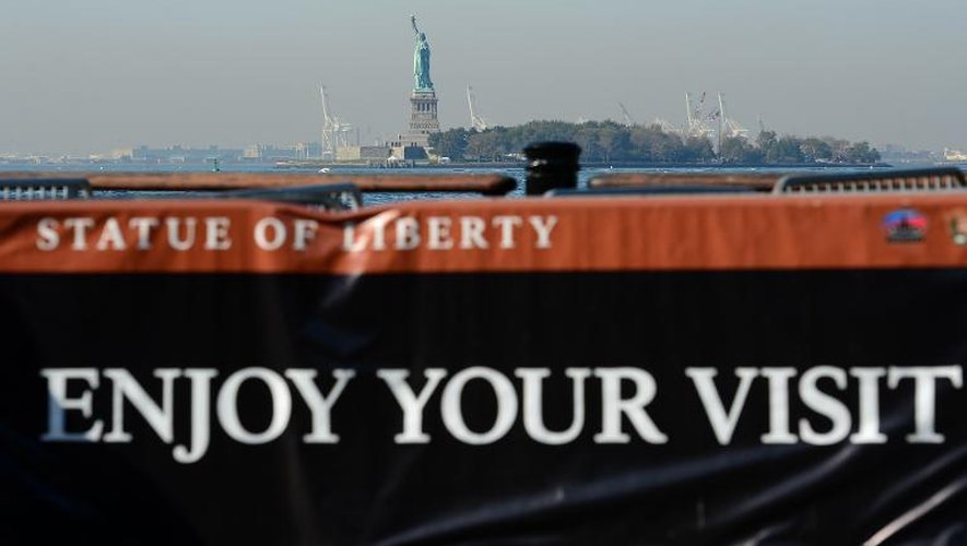 La Statue de la Liberté aux Etats-Unis est fermée au public à cause de la paralysie de l'Etat