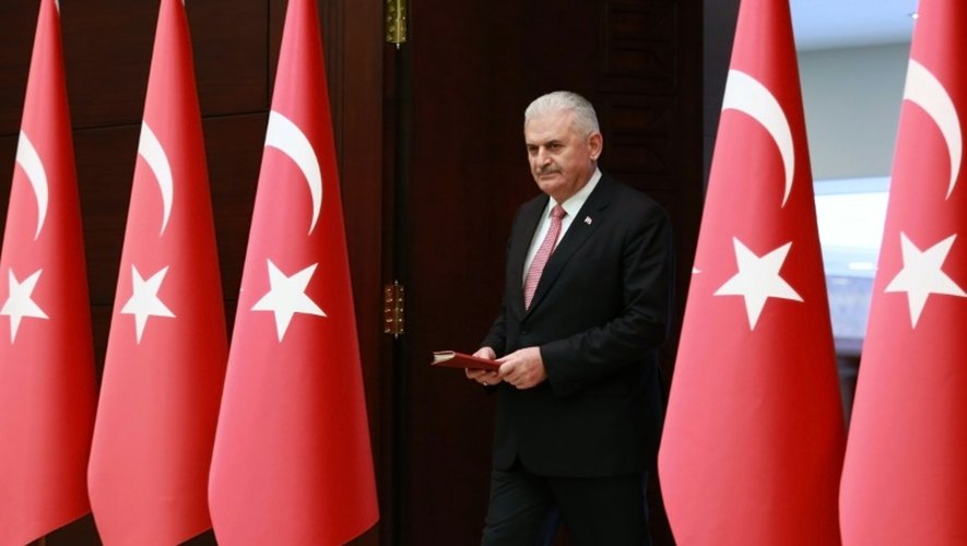 Le Premier ministre turc Binali Yildirim à Ankara le 27 juin 2016