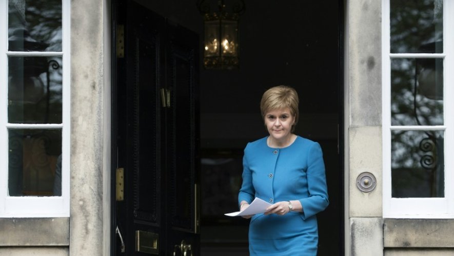 La Première ministre écossaise Nicola Sturgeon à Edimbourg, le 25 juin 2016