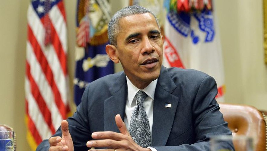 Barack Obama le 11 octobre 2013 à la Maison Blanche