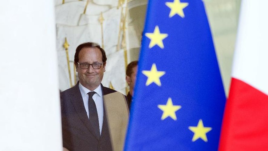 Francois Hollande le 3 juillet 2014 à l'Elysée à Paris