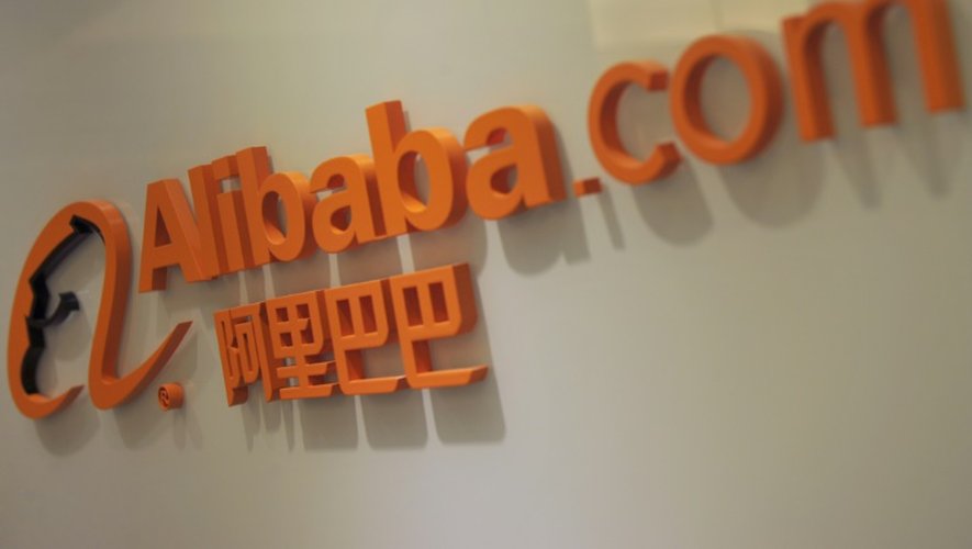 Le logo du géant chinois du commerce en ligne Alibaba, le 22 février 2012