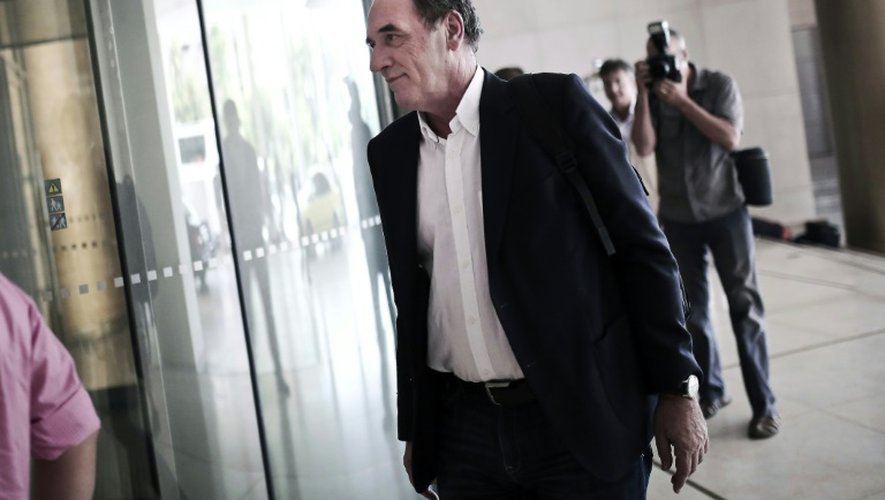 Le ministre grec de l'Economie, Geórgios Stathákis, le 9 août 2015 à Athènes