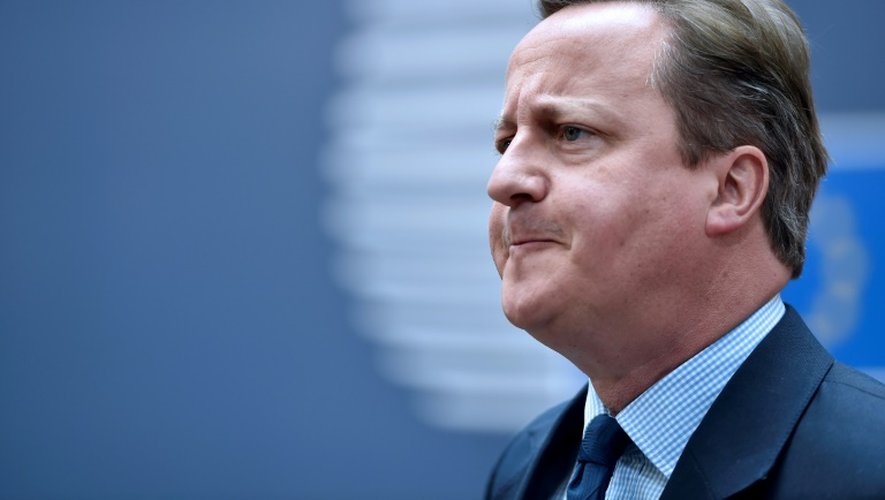 Le Premier ministre britannique David Cameron à Bruxelles, le 28 juin 2016