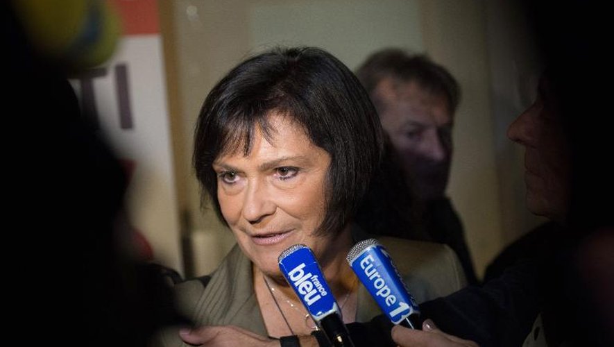 La ministre Marie-Arlette Carlotti, candidate à la primaire socialiste à Marseille, le 13 octobre 2013 dans la même ville