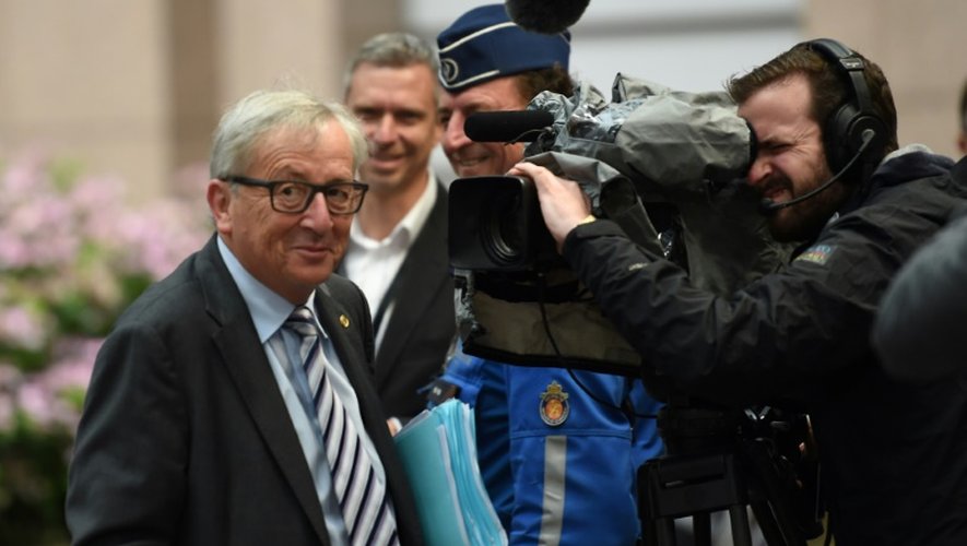 Le président de la Commission européenne Jean-Claude Juncker à son arrivée au sommet des dirigeants européens le 29 juin 2016 à Bruxelles