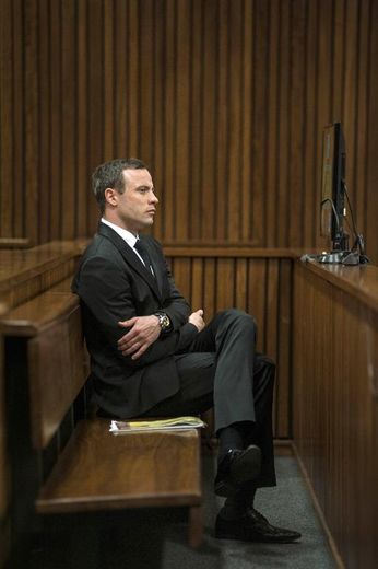 Oscar Pistorius le 7 juillet 2014 au tribunal de Pretoria