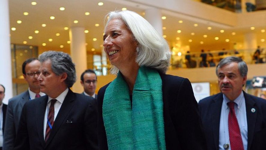 La directrice du FMI Christine Lagarde, à Washington, le 13 octobre 2013