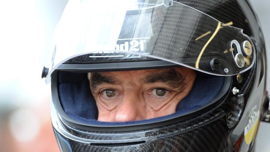 L'ancien Premier ministre François Fillon à la course de vieilles voitures Le Mans Classic, le 6 juillet 2014 au Mans