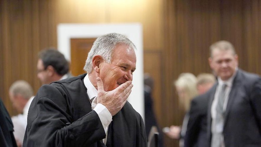 Barry Roux, l'avocat de Pistorius, le 8 juillet 2014 au tribunal à Pretoria