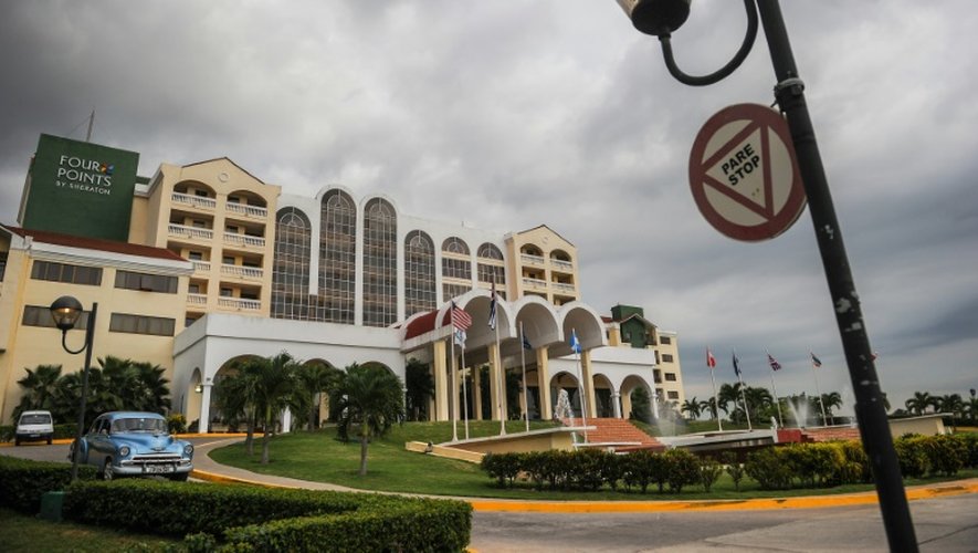 Le Four Points, établissement de 186 chambres à La Havane sera géré par la chaîne américaine, propriétaire du Meridien, de W. Hotels, de Westin et de Sheraton. Une vue de l'établisement le 28 juin 2016