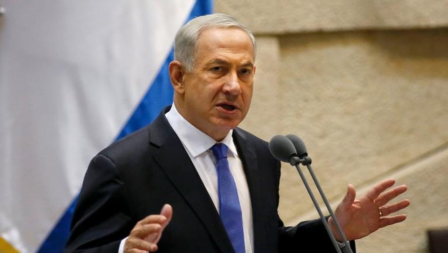 Le Premier ministre iranien Benjamin Netanyahu, le 14 octobre 2013 à Jérusalem