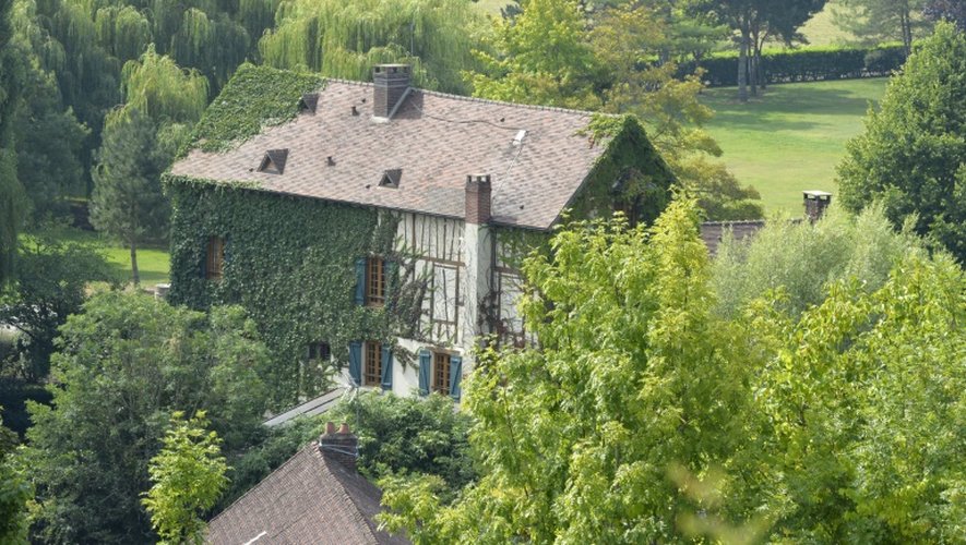 Le moulin de Cossy à Giverny, propriété des époux Balkany, le 12 août 2015