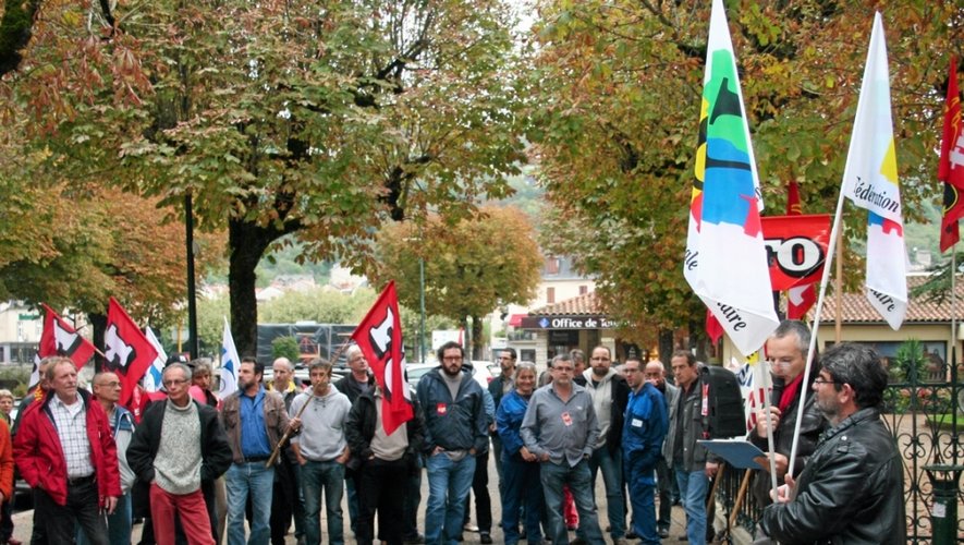 A Villefranche, une centaine de militants a participé au mouvement.
