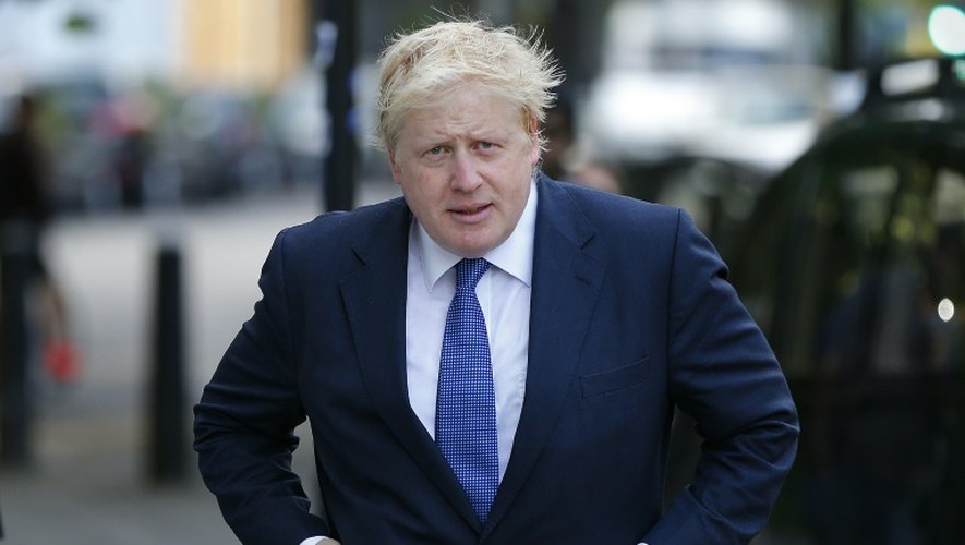 Boris Johnson à la sortie de son domicile le 28 juin 2016 à Londres
