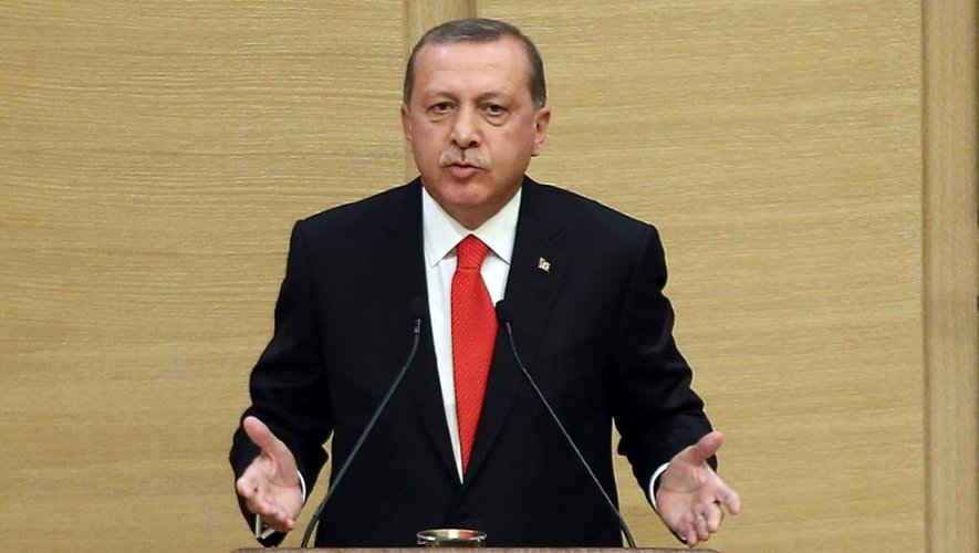 Le président islamo-conservateur turc Recep Tayyip Erdogan, le 11 août 2015 à Ankara