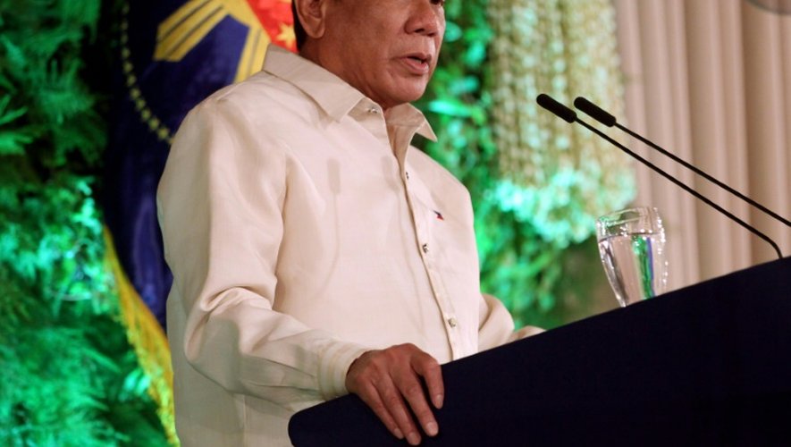 Rodrigo Duterte lors de investiture le 30 juin 2016 au palais présitentiel à Manille