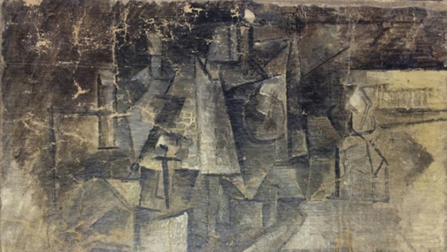 Une photographie non datée diffusée par le départament américain de la Justice de "La coiffeuse", un tableau peint par Pablo Picasso en 1911