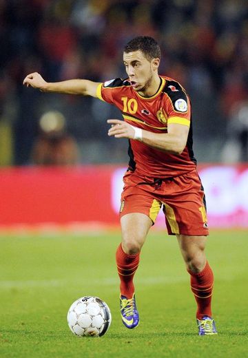 Le Belge Eden Hazard lors dy match Belgique-Pays de Galles le 15 octobre 2013