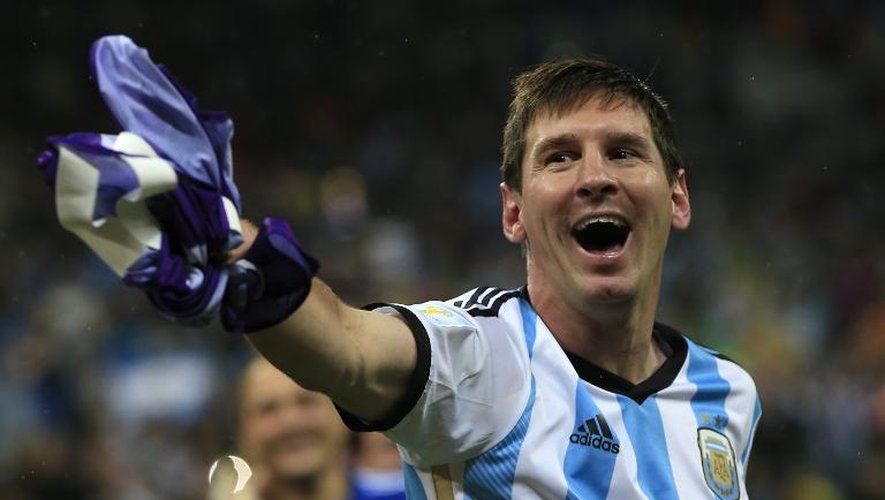 Lionel Messi à l'issue du match Argentine Brésil le 9 juillet 2014 à Sao Paulo