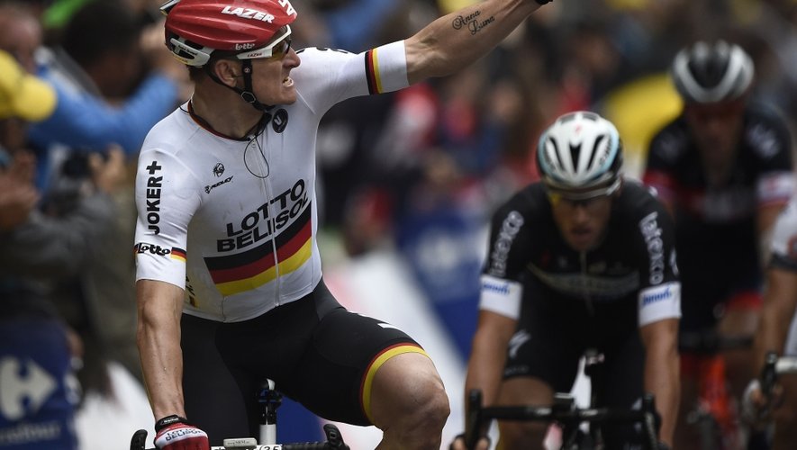 L'Allemand  Andre Greipel remporte, à Reims, la 6e étape du Tour de France