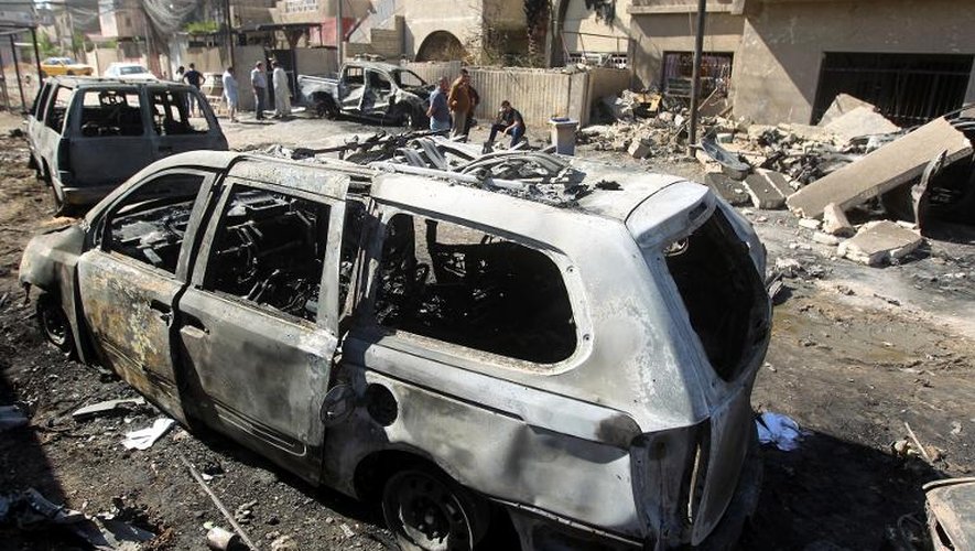 Une attaque à la voiture piégée à l'est de Bagdad, le 7 octobre 2013