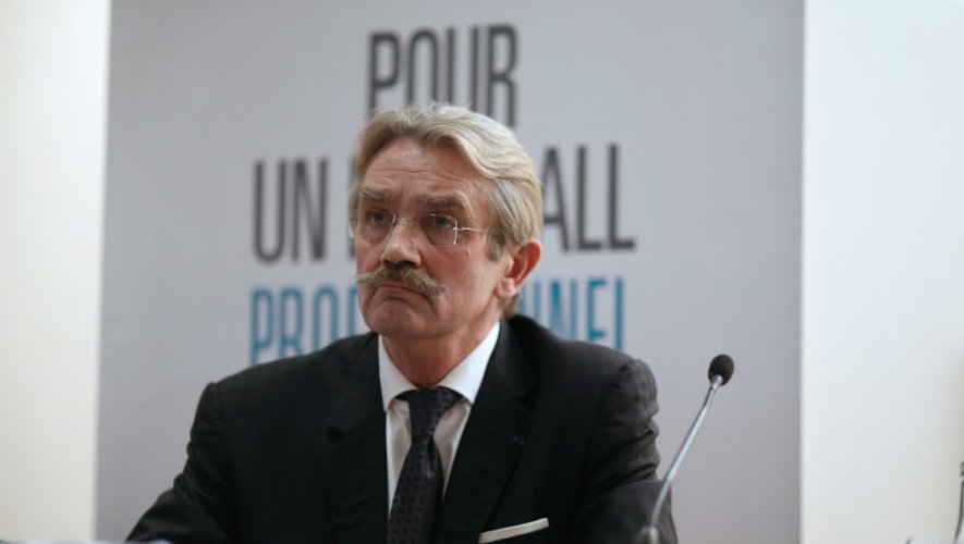 Le président de la Ligue de football professionnel Frédéric Thiriez, le 24 octobre 2013 à Paris