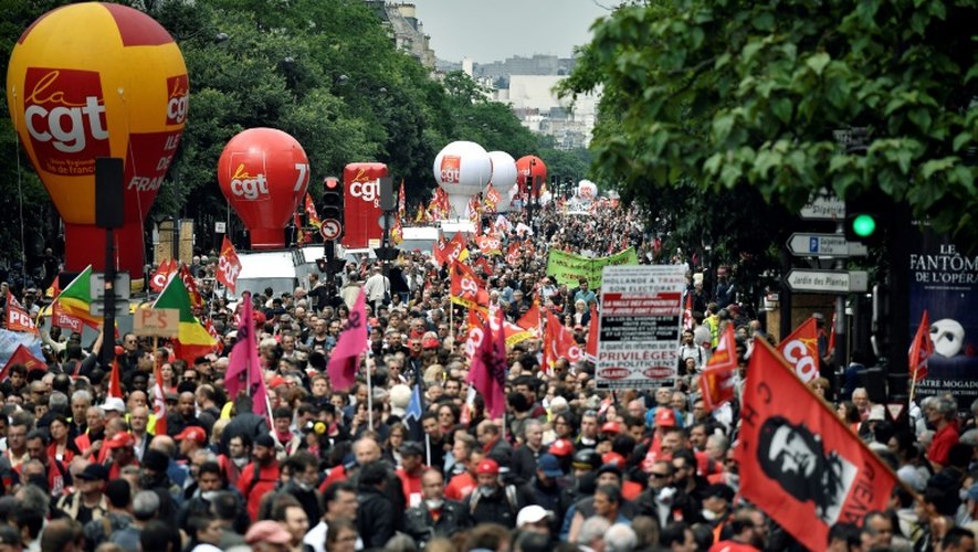 La manifestation parisienne du 28 juin 2016, au 11e jour de mobilisation nationale contre la loi travail