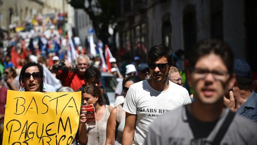 Manifestation contre l'austérité à Lisbonne le 27 juin 2013