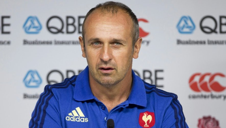 Le manager du XV de France Philippe Saint-André, le 14 août 2015 à Twickenham