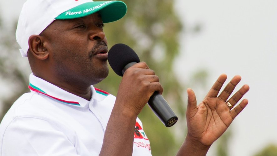 Le président du Burundi, Pierre Nkurunziza, démarre officiellement sa campagne électorale pour un troisième mandat, le 26 juin 2015