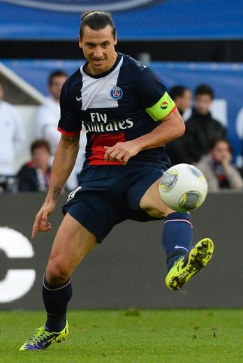 Zlatan Ibrahimovic lors du Paris SG-Bastia (4-0) au Parc des Princes le 19 cotobre 2013