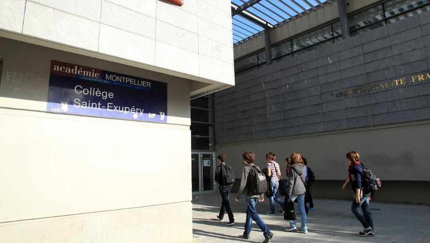 Le collège Saint-Exupéry à Perpignan le 17 octobre 2013