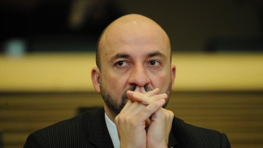 Le ministre de l'Economie luxembourgeois Etienne Schneider, le 12 février 2013 à Bruxelles