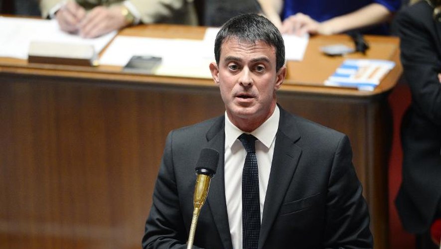 Le Premier ministre Manuel Valls à l'Assemblée nationale le 15 juillet 2014