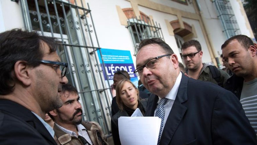 Patrick Mennucci, candidat aux municipales de Marseille, le 14 octobre 2013 à Marseille