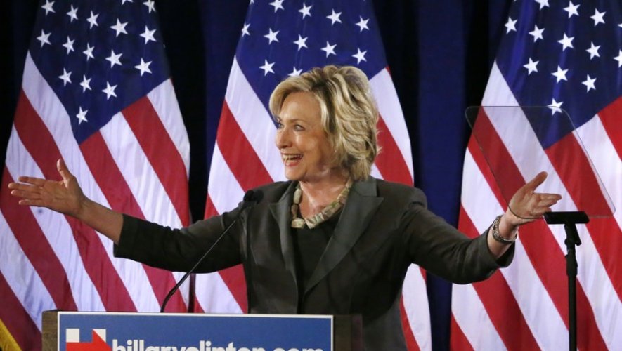 La candidate à l'investiture démocrate Hillary Clinton lors d'un discours à New York le 24 juillet 2015