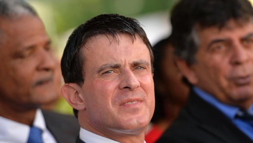 Manuel Valls le 18 octobre 2013 aux Abymes à la Guadeloupe