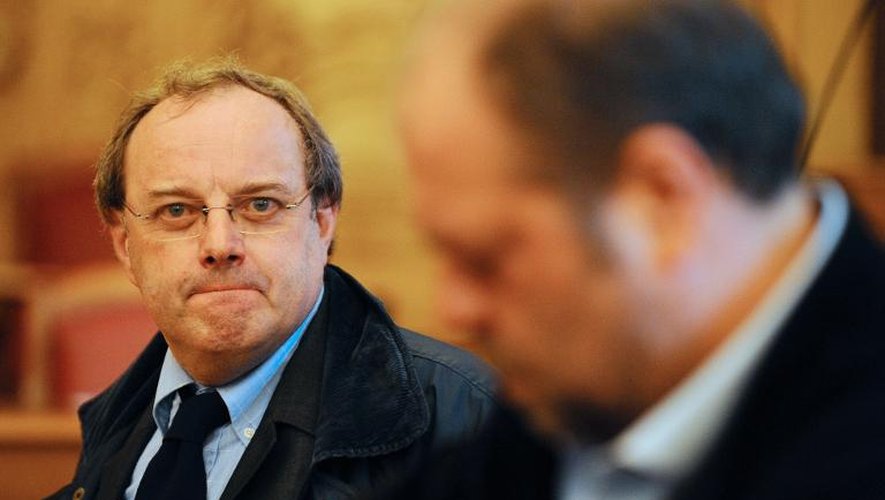 Jean-Louis Muller sur le banc des accusés à l'ouverture de son 3e procès le 21 octobre 2013 à Nancy