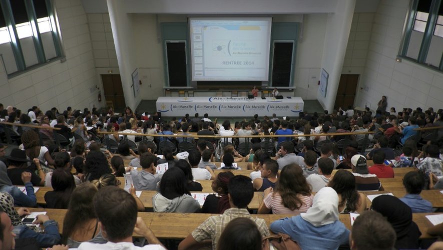 Jour de rentrée à l'université d'Aix-Marseille, le 8 septembre 2014