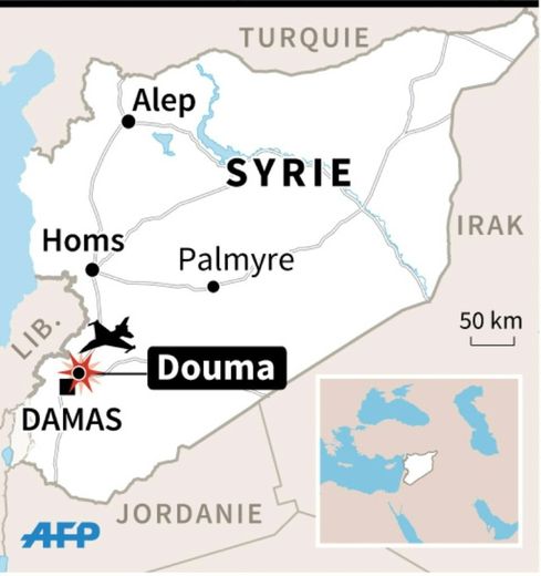 Raids aériens sur Douma