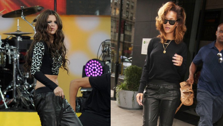 MODE Rihanna, Selena Gomez, Justin Bieber, Beyonce, Kim Kardashian... looks de stars en survêt en cuir ! PHOTOS
