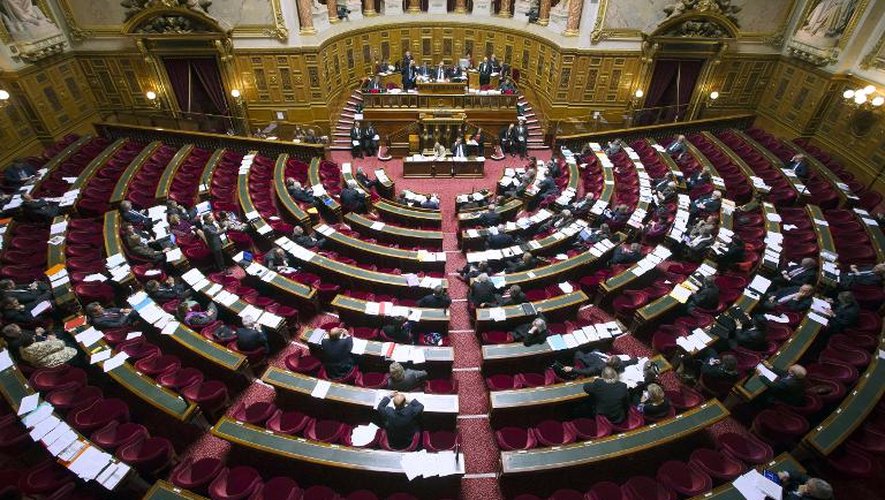 L'hémicycle du Sénat à Paris