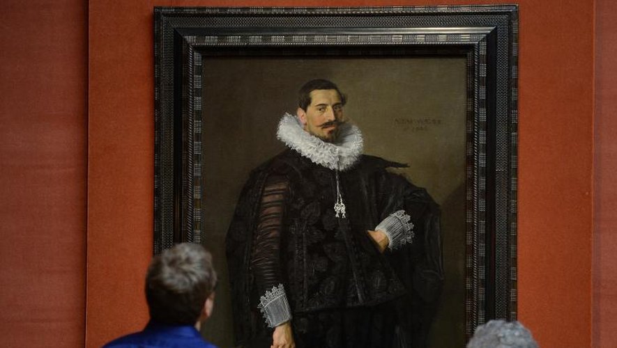 "Portrait de Jacob Olycan" peint en 1625 par le peintre néerlandais Frans Hals, exposé le 21 octobre 2013 à la Frick collection à New York