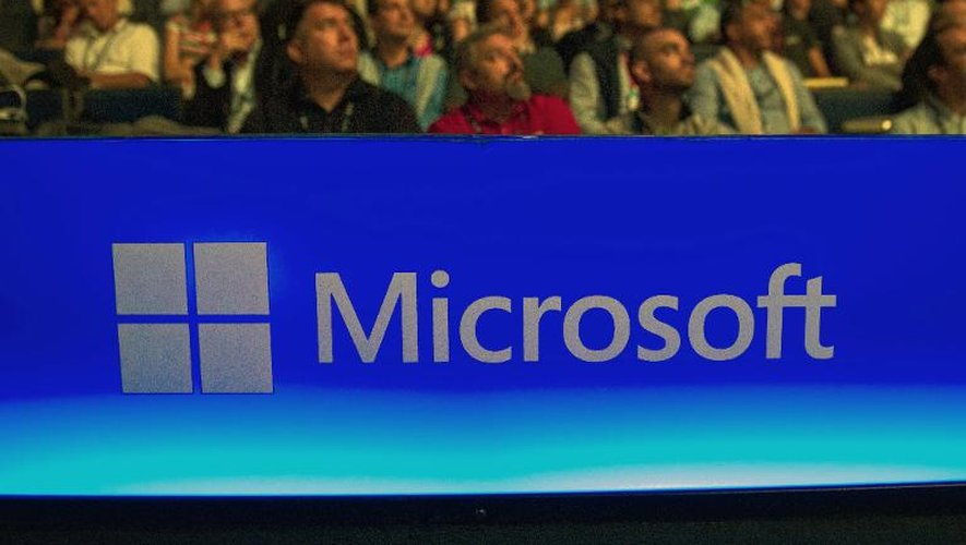 Des spectateurs à une conférence organisée par Microsoft, le 16 juillet 2014 à Washington