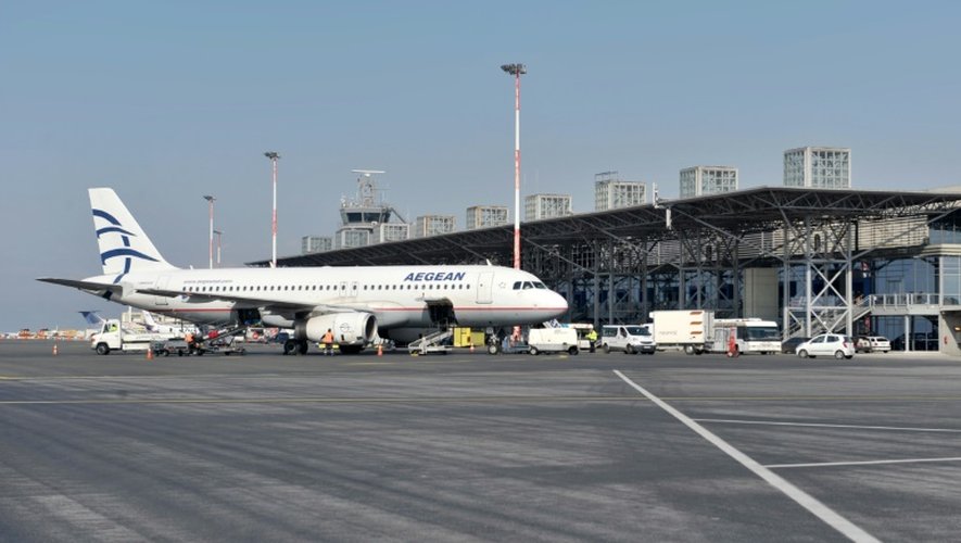 L'aéroport de Thessalonique, le 16 février 2015, au nord de la Grèce