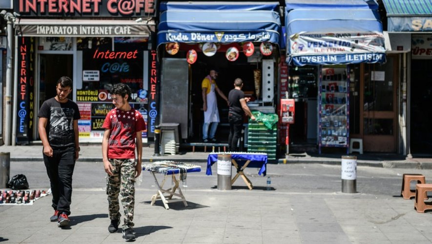 Un fastfood syrien dans le quartier de Fatih à Istanbul, le 4 juillet 2016