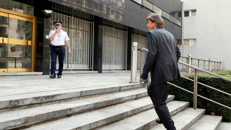 Michel Neyret à son arrivée au conseil de discipline de la police le 04 septembre 2012 à Paris